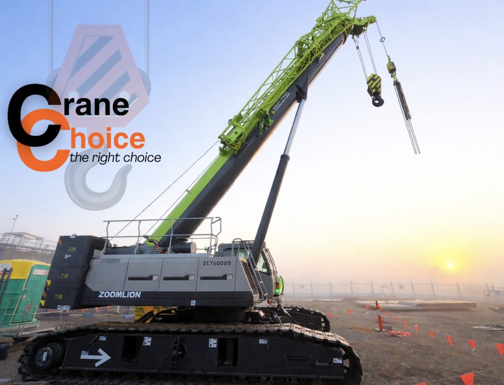 2024 ZOOMLION ZCT600V5 60t Crawler crane for sale — Right side view