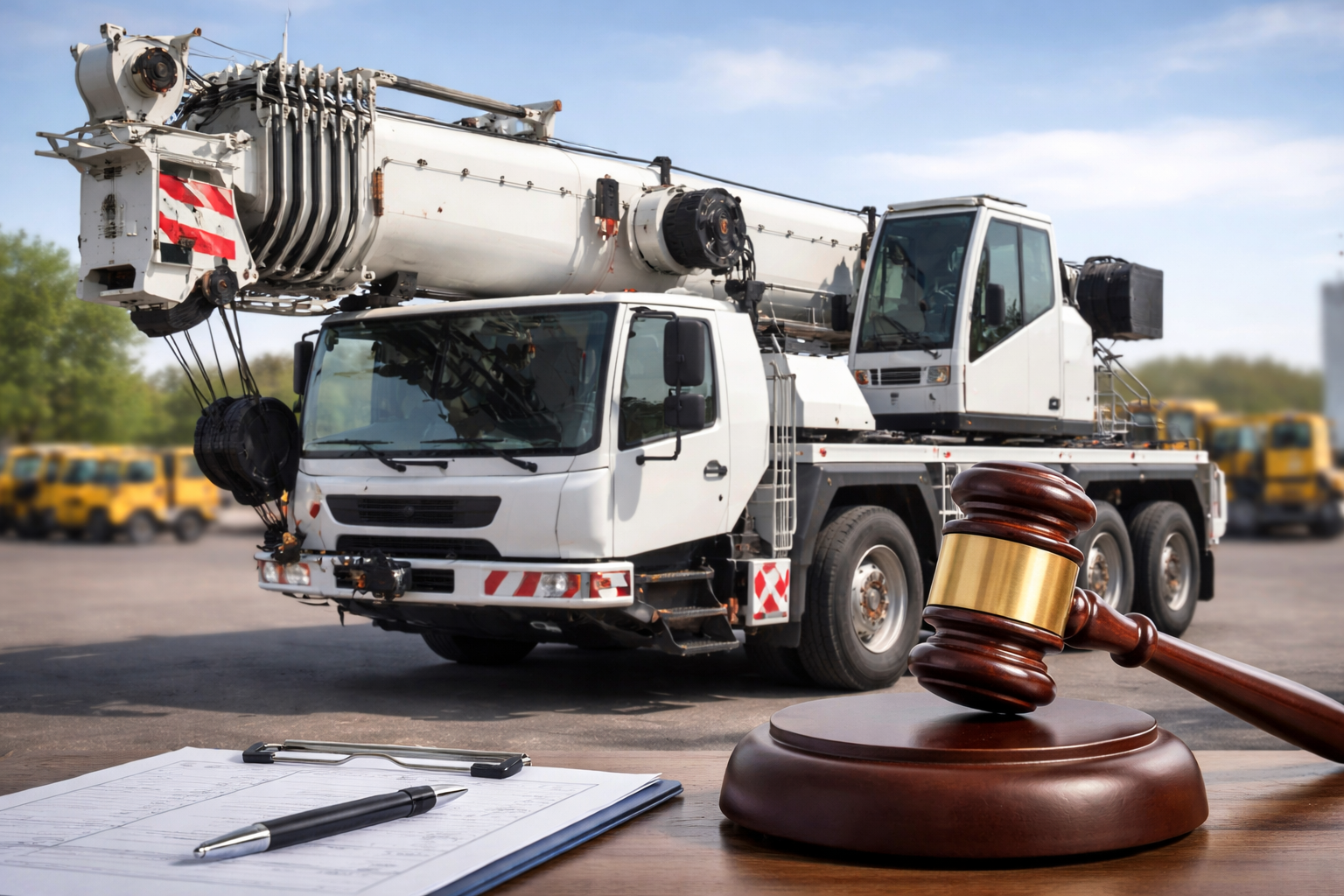 Used crane auction risks Australia